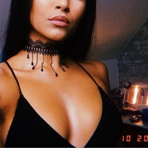 Teardrop Choker Gothic Droplet Rhinestone Collar Necklace